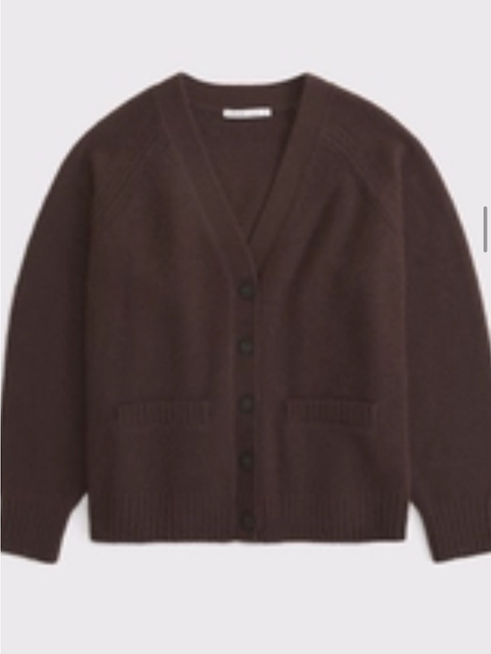 Abercrombie & Fitch Sweaters - Abercrombie & Fitch  Brown V-Neck Button Cardigan